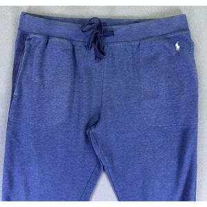 Polo Ralph Lauren Sweatpants Joggers Mens XL Blue Prep Lounge Minimalist Pony
